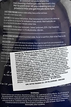Astonish Extra Strength Antibacterial Surface Cleanser 750ml