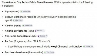 Astonish Oxy Active Fabric Stain Remover 750ml