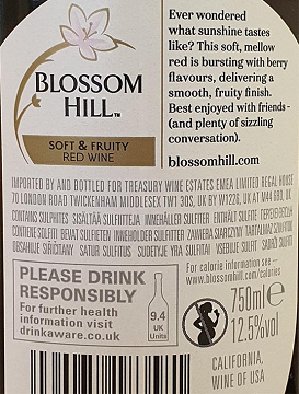 Blossom Hill Soft & Fruity Red Wine 750ml