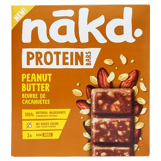 Nakd Protein Peanut Butter Raw Bars 3x45g