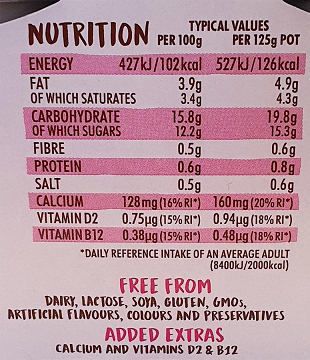 Koko Dairy Free Γιαούρτι Από Γάλα Καρύδας Με Βατόμουρο 2x125g