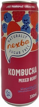 Nexba Kombucha Mixed Berry Sugar Free Drink 330ml