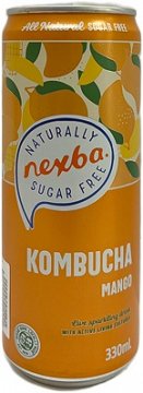 Nexba Kombucha Mango Sugar Free Drink 330ml
