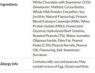 Grenade Protein Bar Salted Peanut & White Chocolate 60g