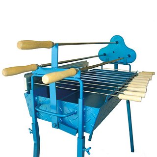 Bbq Large Blue 70x32x60 1Pc