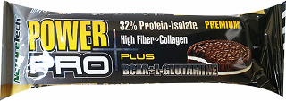 Power Pro Cookies & Cream Protein Bar With Bcaa & L-Glutamine 80g