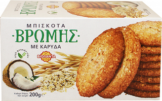 Βιολάντα Μπισκότα Βρώμης Με Καρύδα 200g