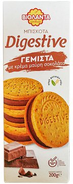 Βιολάντα Μπισκότα Digestive Γεμιστά Με Κρέμα Μαύρη Σοκολάτα 200g