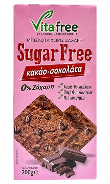 Vita Free Biscuits With Cocoa & Chocolate Sugar Free 200g