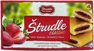 Strudle Classic Στρουντελάκια Φράουλας 126g