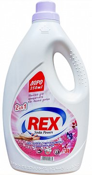 Rex Soda Power 2 In 1 Gel Super Concentrated White Musk 60 Washes 3l Free 250 ml