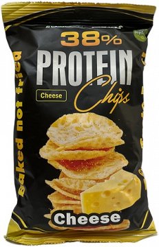 Nature Tech 38% Protein Chips Cheese Baked Not Fried 50g