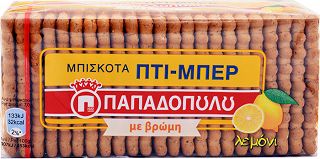 Papadopoulos Petiτ Beurre Biscuits With Oat & Lemon 155g