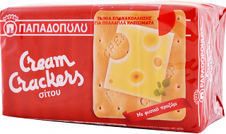 Papadopoulos Cream Crackers Wheat 140g
