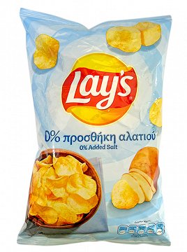 Lays 0% Added Salt 95g