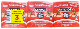 Κύκνος Ελαφρά Συμπυκνωμένος Χυμός Τομάτας 3x250g