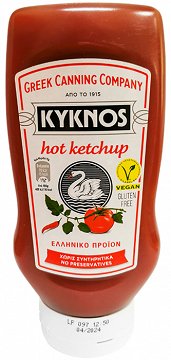 Kyknos Hot Ketchup Gluten Free 560g