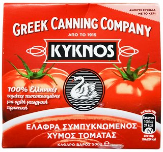 Κύκνος Ελαφρά Συμπυκνωμένος Χυμός Τομάτας 500g