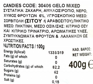 Gelo Candies 6 Flavors 400g
