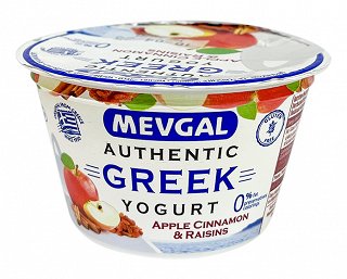Mevgal Authentic Yoghurt Apple Cinammon Raisins Gluten Free 150g