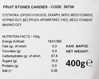 Ibis Fruit Stones Καραμέλες 400g