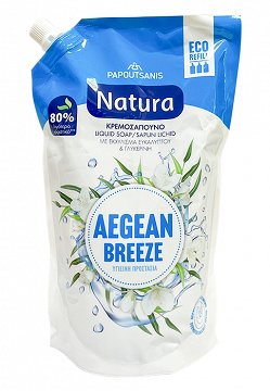 Papoutsanis Natura Aegean Breeze Κρεμοσάπουνο Ανταλλακτικό 750ml
