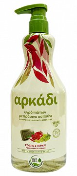 Arkadi Dishwashing Liquid With Green Soap With Pomegranate And Grape 550ml