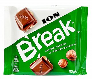 Ion Break Milk Chocolate With Hazelnuts 85g