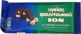Ion Dark Chocolate With Whole Hazelnuts 100g