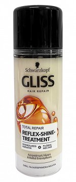 Schwarzkopf Gliss Toltal Repair Reflex Shine Treatment Για Ξηρά Ταλαιπωρημένα Μαλλιά 150ml