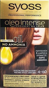 Syoss Oleo Intense No Ammonia Καστανό Χρυσό 4.60 115ml