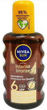 Nivea Sun Intense Bronze Carotene Oil Spray 6 Low 200ml