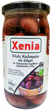Xenia Kalamon Olives In Brine With Olive Oil 360g