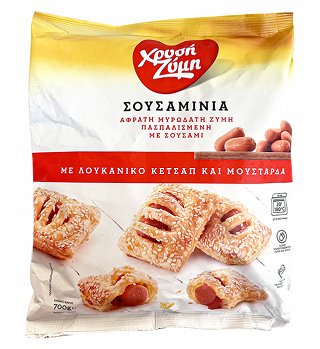 Χρυσή Ζύμη Σουσαμίνια Με Λουκάνικο Κέτσαπ & Μουστάρδα 700g