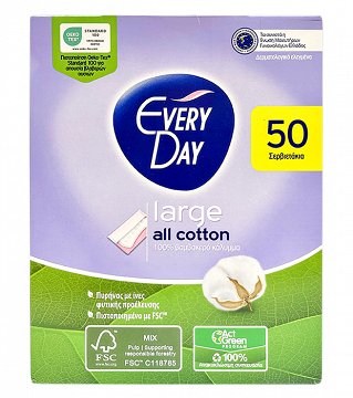 Every Day Large All Cotton Σερβιετάκια 50Τεμ