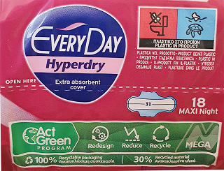Every Day Hyperdry Maxi Night Ultra Plus 18Τεμ