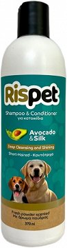RisPet Shampoo & Conditioner For Short Haired Pet Fresh Powder Scented 370ml