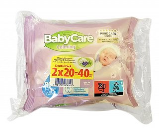 Baby Care Calming Wet Wipes 2x20Pcs Double Pack