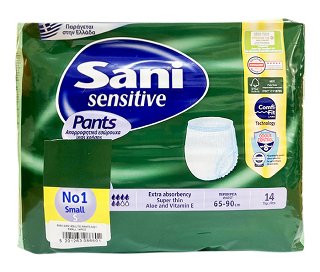 Sani Sensitive Pants No 1 Small 14Τεμ