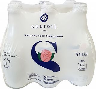 Σουρωτή Ανθρακούχο Νερό Άρωμα Ρόδου 6X250ml
