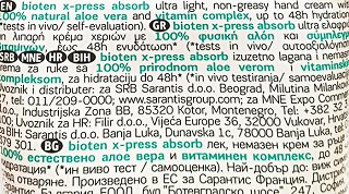 Bioten X-press Absorb Κρέμα Χεριών 100ml