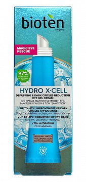 Bioten Hydro X-Cell Gel Κρέμα Ματιών Για Μείωση Των Μαύρων Κύκλων & Των Σακουλων 15ml