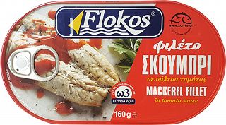 Flokos Mackerel Fillet In Tomato Sauce 160g