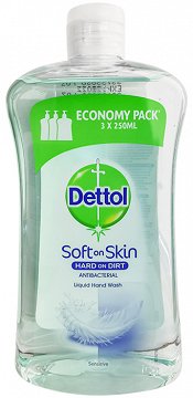 Dettol Soft On Skin Sensitive Hand Wash Refill 750ml
