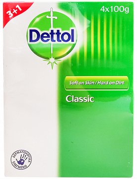 Dettol Classic Soap Bars 3+1x100g