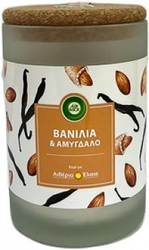 Airwick Essential Oils Scented Candle  Vanilla Almond 185g 1Pc