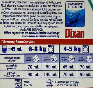 Dixan Clean & Hygiene Gel 70 Washes 3,150L