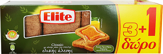 Elite Whole Meal Rusks 360g 3+1 Free