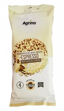 Agrino Ρυζογκοφρέτες Με Λευκή Σοκολάτα & Espresso Χωρίς Γλουτένη 64g