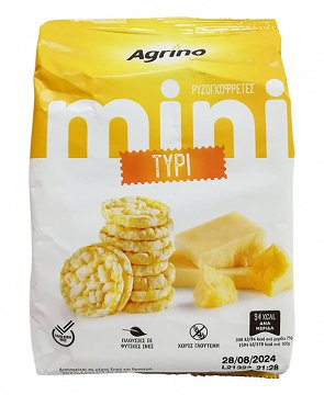 Agrino Mini Rice Cakes With Cheese Gluten Free 50g